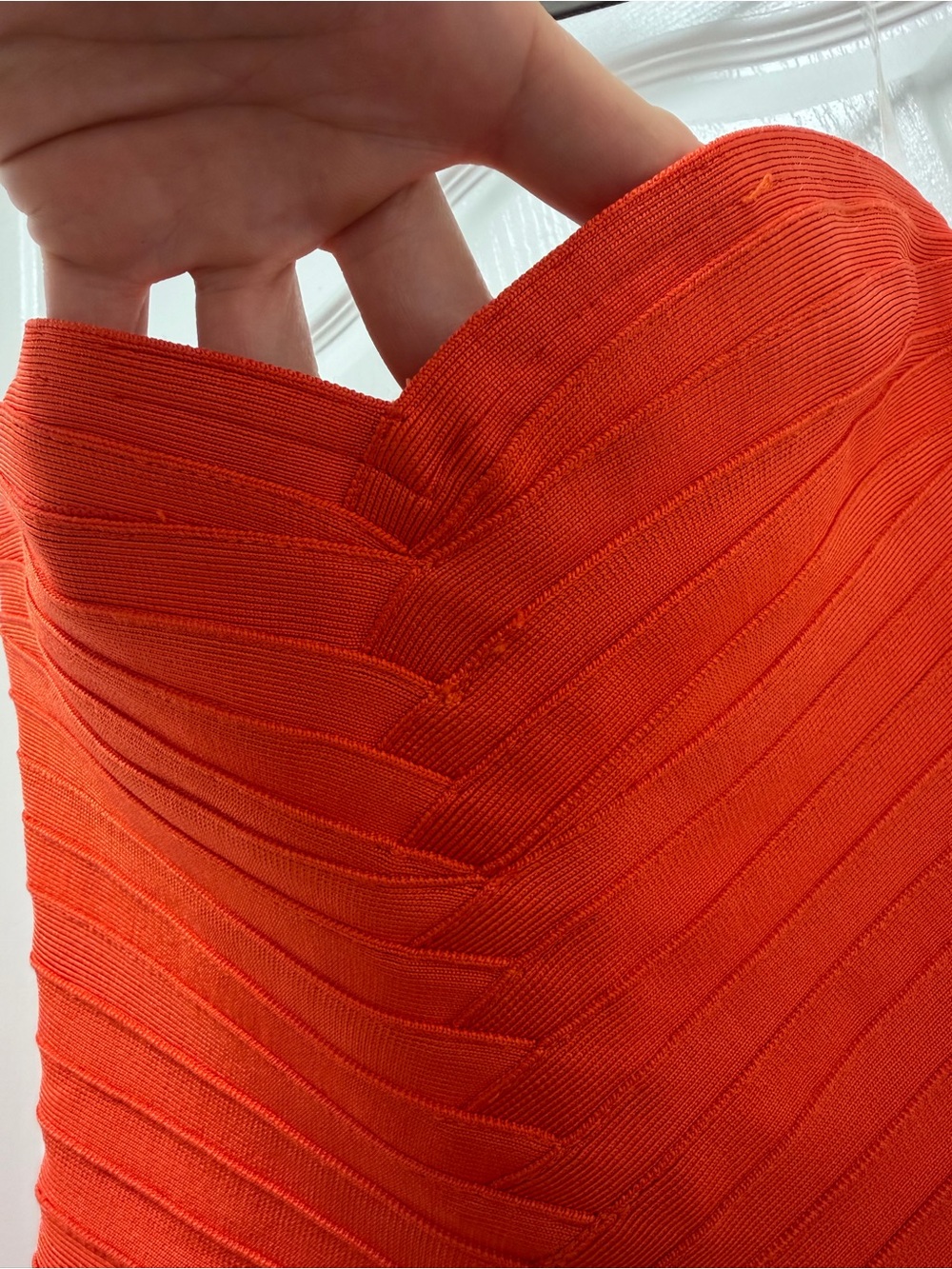 House of CB Strapless the sweetheart Red Midi Bandage Dress - Picture 5 of 8